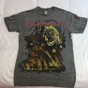 Iron Madden Grey T Shirt